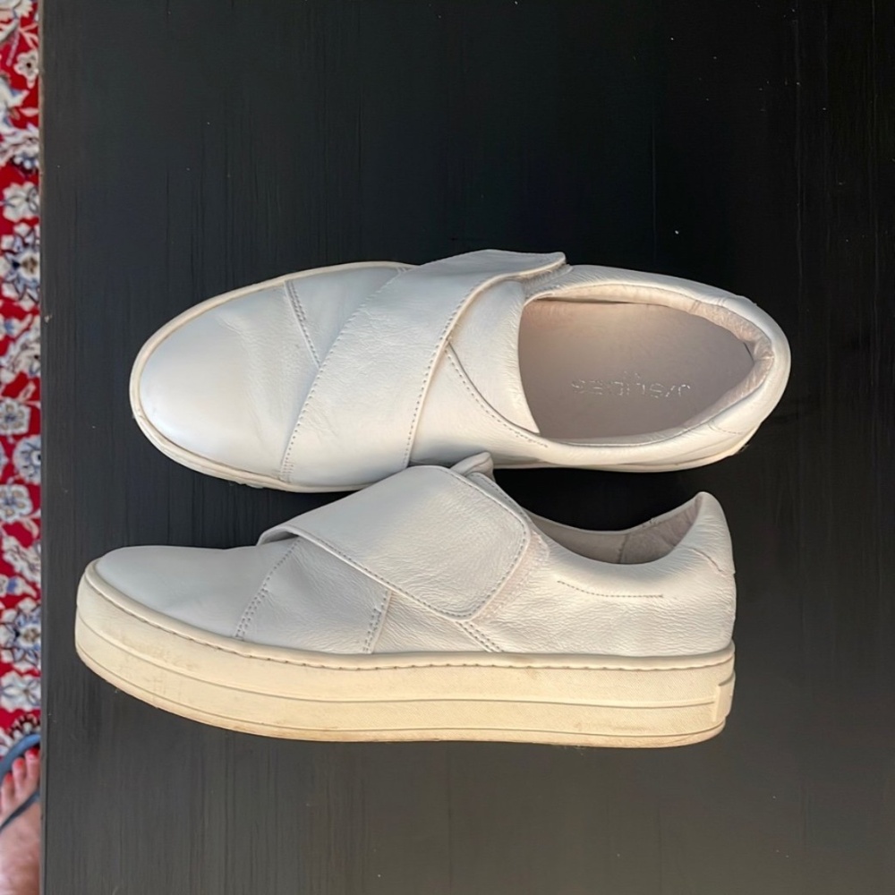 J/Slides White Platform Sneaker View 2